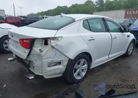 2015 Kia Optima Lx из США, поврежденный, VIN KNAGM4A78F5544180